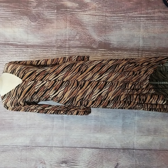 *LAST CHANCE ITEM!* Leith Tiger Print Maxi Dress w/ Button Down Front - Picture 1 of 8